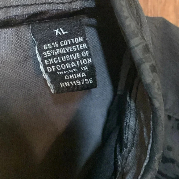 J. Campbell Los Angeles Men’s Paisley Black Button Down Shirt XL - Picture 5 of 6